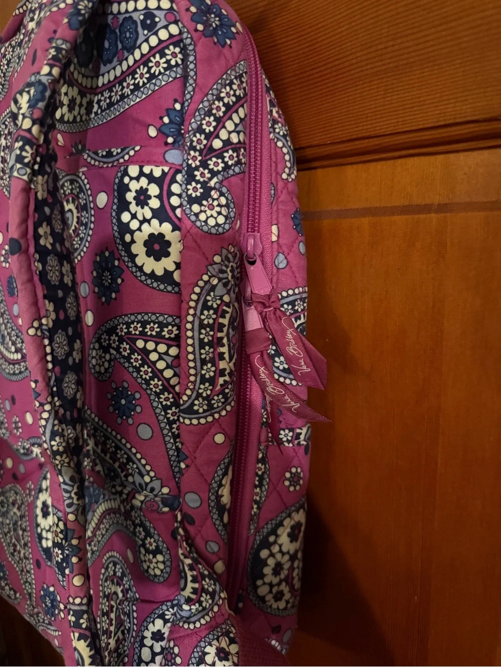 Quilted Paisley Pink Women's Backpack by